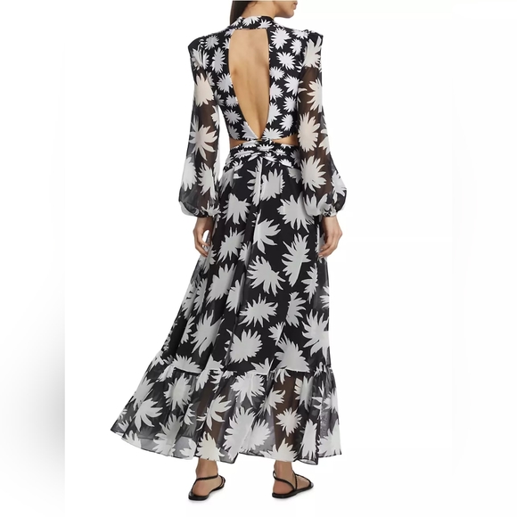 PatBO Dahlia Plunge Cut-Out Maxi Dress - Picture 6 of 7